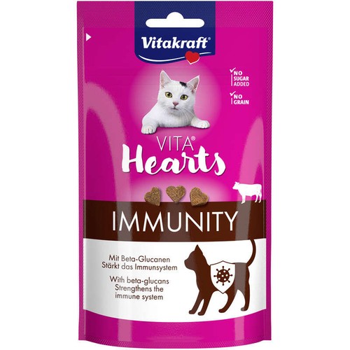Vitakraft Vita hearts immunité, bœuf pour Chat 40g