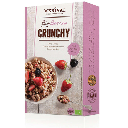 Verival Céréales Crunchy Aux Fruits Rouges Bio 375G