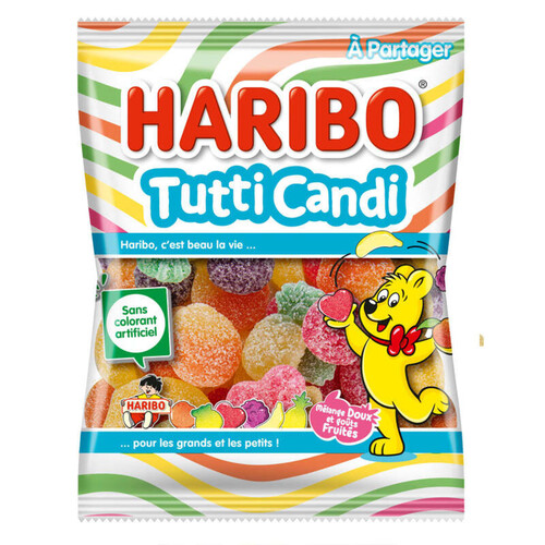 Haribo Bonbons Tutti Candi goût fruité 250g