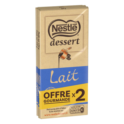 Nestlé Dessert Chocolat au Lait 2x170g