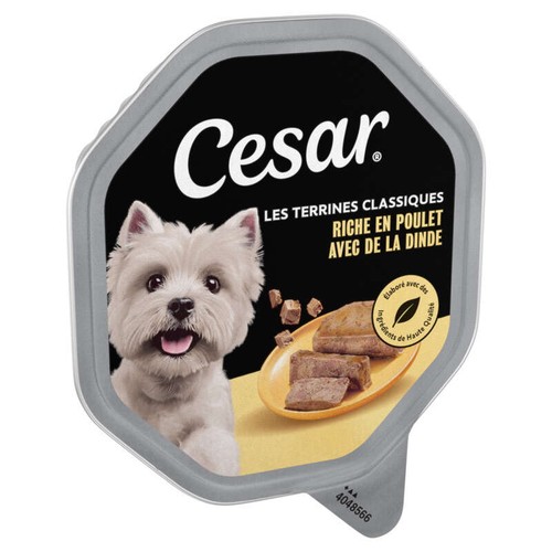 Cesar les terrines Classiques Poulet & Dinde 150g