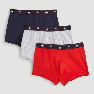 Monoprix Lot De 3 Boxers Gris 2-3 ans