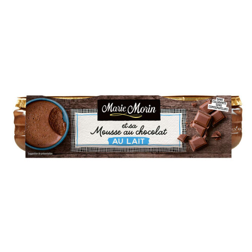 Marie Morin Mousse au Chocolat au Lait 2 x 100g