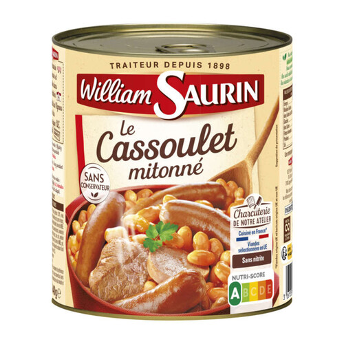 William Saurin Le cassoulet mitonné 840g