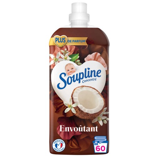 Soupline Adoucissant concentré 3D Fraicheur Coco 1,28L