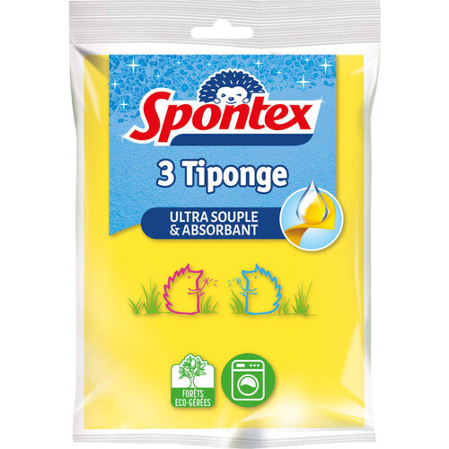 Spontex Tiponge, Ultra Souple Et Absorbant