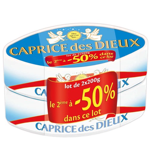 Caprice des Dieux le 2ème à -50% 2x200g