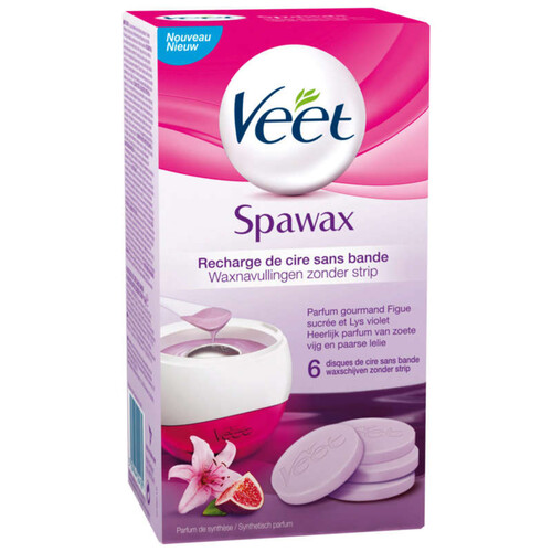 Veet Recharge De Cire Spa Parfum Relaxant Figue Sucrée & Lys Violet 150Ml