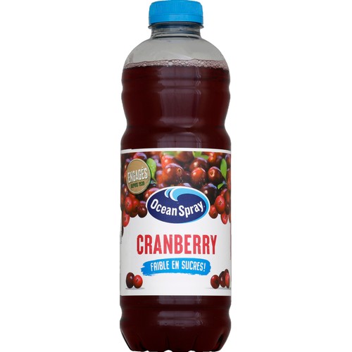 Ocean Spray Cranberry Classic Sans Sucres Ajoutés 1L