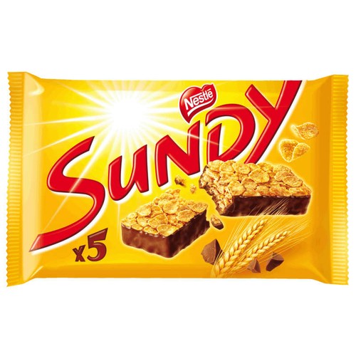 Sundy Barres croustillantes de céréales au chocolat 180g