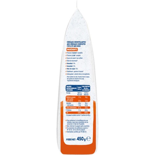 Bjorg Croustillant 3 Noix Bio 450g