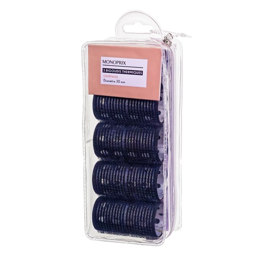 Monoprix 5 Bigoudis thermique 30mm