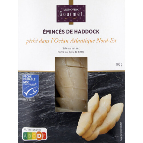 Monoprix Émincés de Haddock 100g