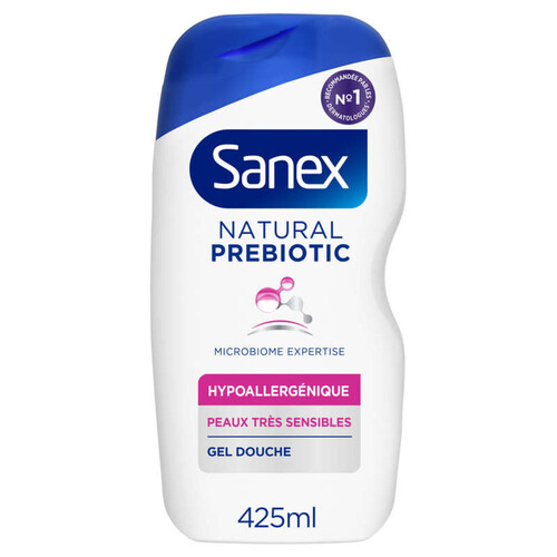 Sanex Gel douche Natural Prebiotic Hypoallergénique 425 ml