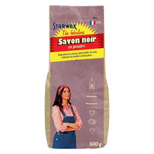 Starwax Savon Noir The Fabulous  en Poudre 500g