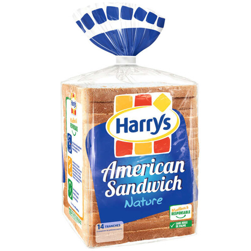 Harrys Pain de Mie American Sandwich Nature 550g.