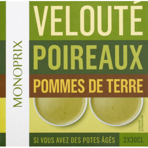 Monoprix Velouté De Poireaux Et Pommes De Terre 2 X 30cl