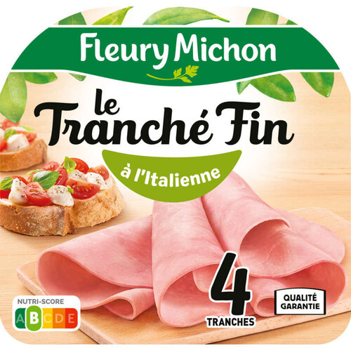 Fleury Michon Le Tranché Fin Jambon à l'Italienne x4 120g