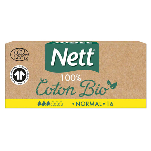 Nett Tampon sans Applicateur Normal Bio x16
