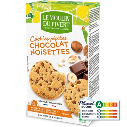 [Par Naturalia] Moulin Du Pivert Cookies Pepit Choc 175G Bio