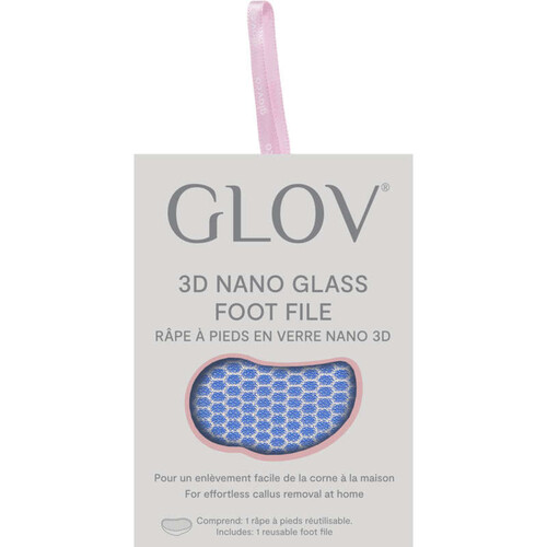 Glov Râpe à Pieds en Verre Nano 3D