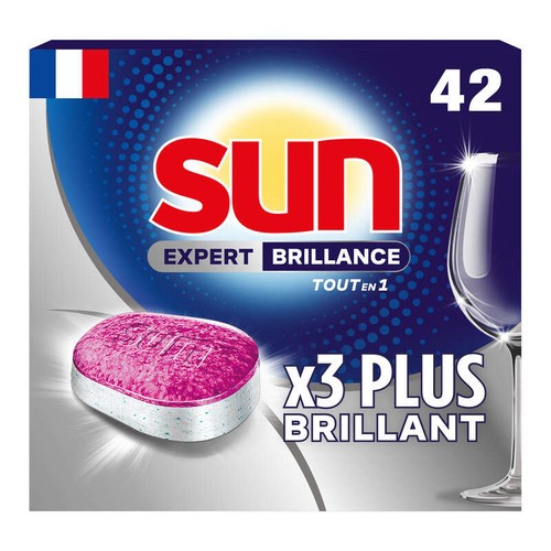 Sun Tout-en-1 Tablettes Lave-Vaisselle Expert Brillance 42 Pastilles
