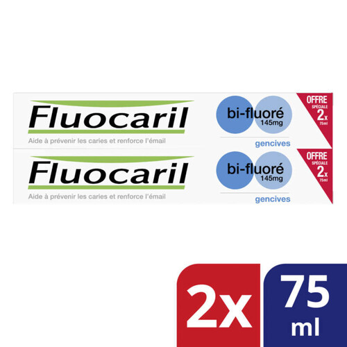 [Para] Fluocaril Dentifrice Gencives Bi-Fluoré 145mg Lot 2x75ml