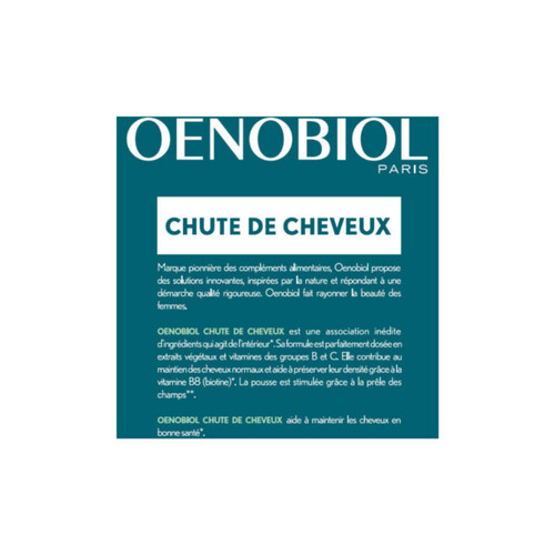 [Para]Oenobiol Chute de Cheveux Capsule Lot 3x60