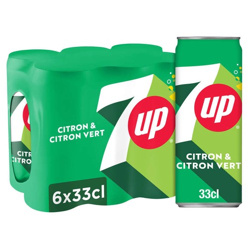 7UP Soda au Citron & Citron Vert 6x33cl