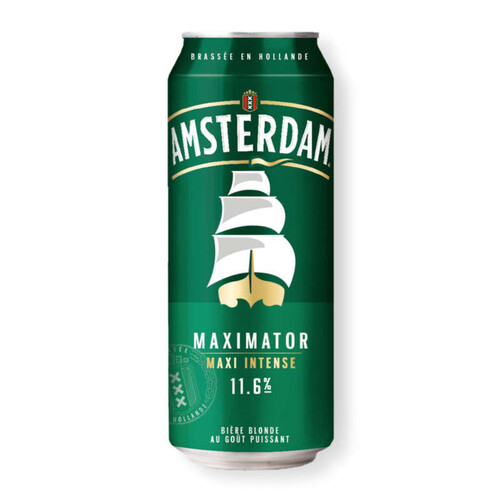 Amsterdam maximator 11,6%, bière super forte traditionnellement 50cl