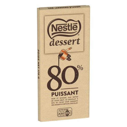 Nestlé Dessert Chocolat Noir 80% Puissant 170g