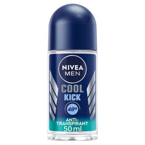 Nivea Cool Kick, Anti-Transpirant 24H, Protection Fraîcheur Extrême 50Ml