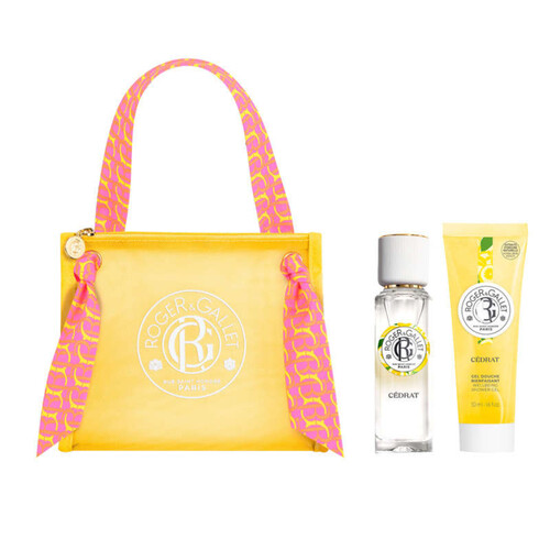 Roget & Gallet Trousse Eau Parfumée Bienfaisante Cédrat 30 ml et son Gel Douche 50 ml