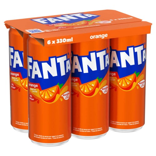 Fanta Orange Le Pack Canettes de 6x33cl