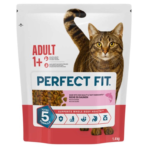 Perfect Fit Croquettes saumon frais chat adulte 1+ stérilisé 1.4kg
