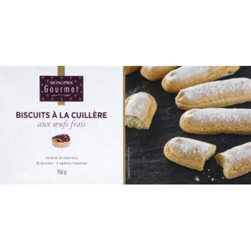 Monoprix Gourmet Biscuits à la cuillère aux oeufs frais 150g