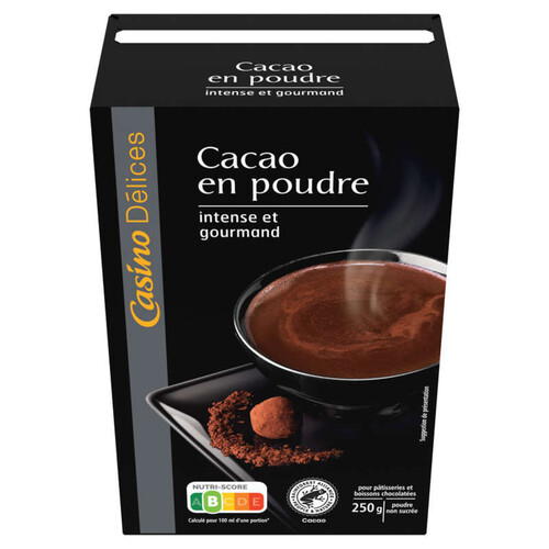 Casino Delices Cacao en poudre : 100% cacao - 250g