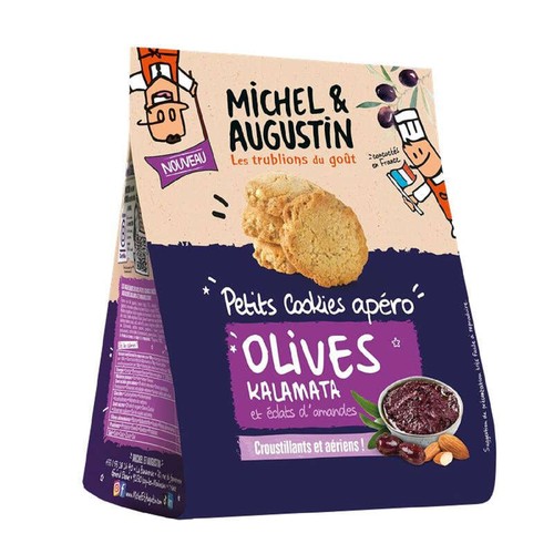 Michel & Augustin Crackers apéritifs olive 90g