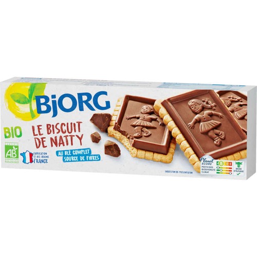 Bjorg Le Biscuit De Natty, Tablette 100% Pur Chocolat, Bio 150g
