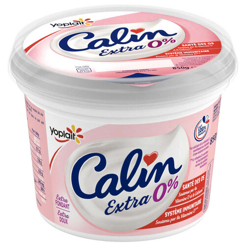 Yoplait Calin Extra Fromage Blanc Nature 0% M.G. Pot 850g