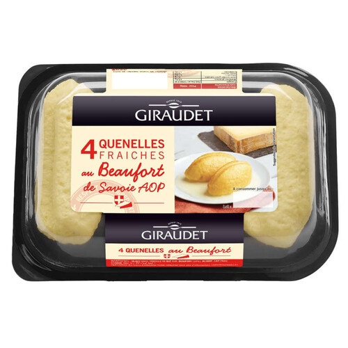 Giraudet Quenelles Fraîches au Beaufort de Savoie AOP 4x80g