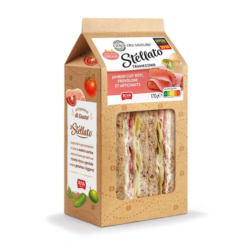 Stellato Tramezzino Jambon Roti, Provolone Et Artichauts 170g
