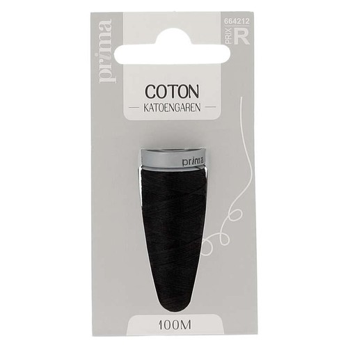 La Brosse Et Dupont Fil Cot Epais Noir 100M