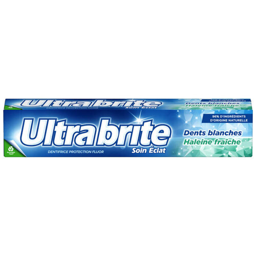 Ultra Brite dentifrice soin eclat dents blanches & haleine fraiche 75ml