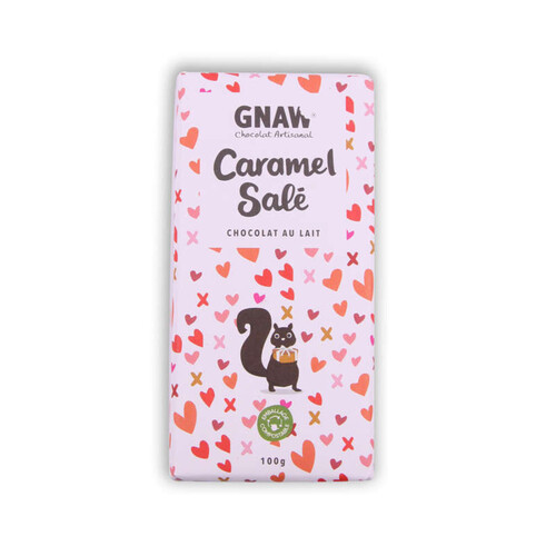 Gnaw Chocolat au lait Caramel Salé 100g