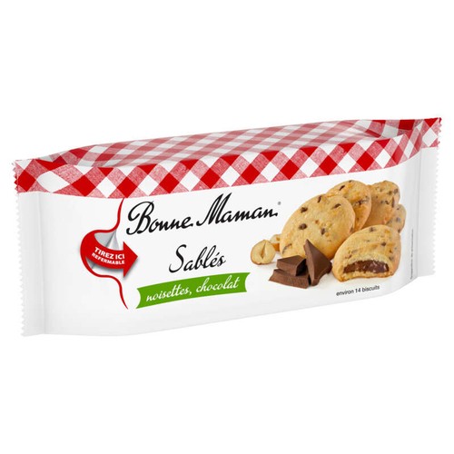 Bonne Maman Sablés fourrés chocolat noisettes 150g
