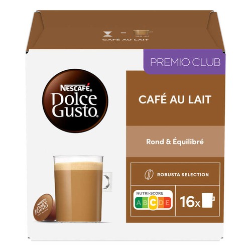 Nescafé Dolce Gusto Capsules de café au lait 160g