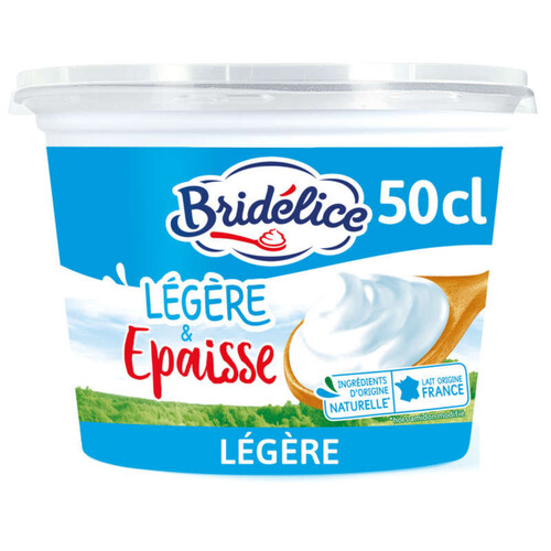Bridélice Crème Fraîche Epaisse 15% Mat.Gr Pot 50cl