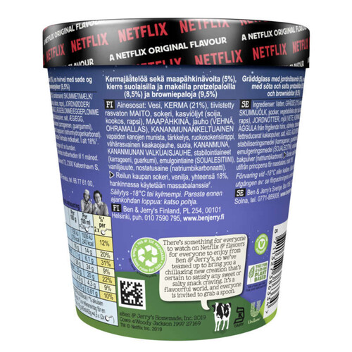 Ben & Jerry's Glace en Pot Netflix & Chilll'd™ 465ml.