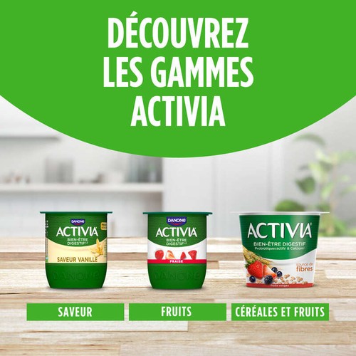 Activia Yaourt vanille bifidus 8x125g